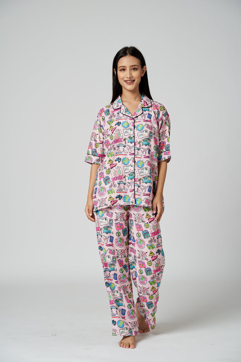TRAVEL PJ SET (WITH BELT)