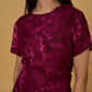 TIE & DYE DRESS (WINE)