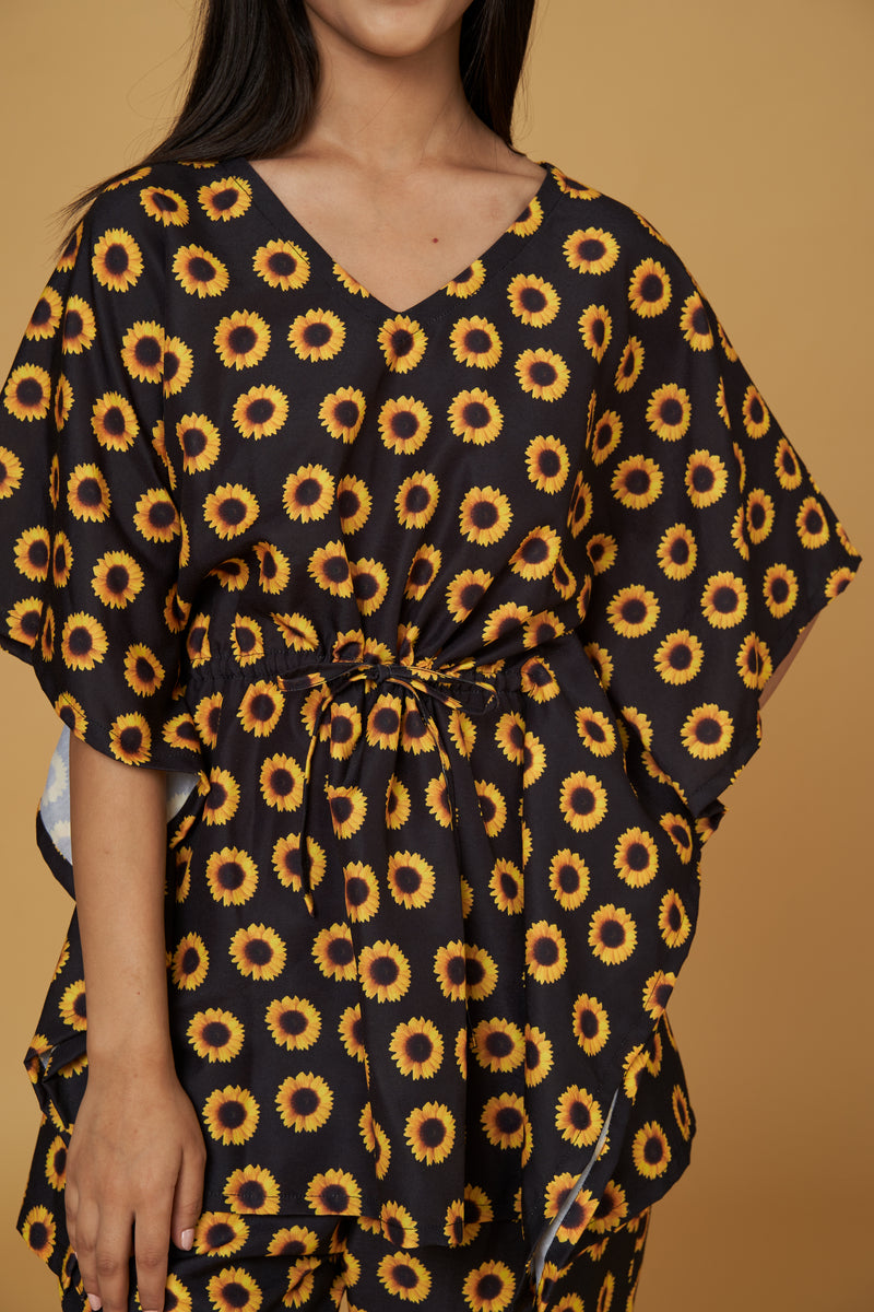 SUNFLOWER KAFTAN SET