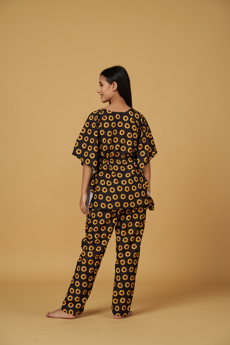 SUNFLOWER KAFTAN SET