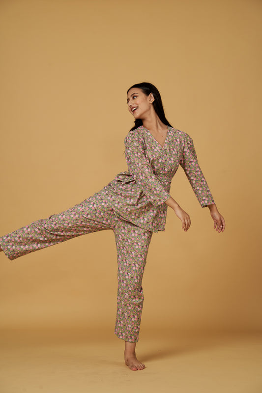 BLOSSOM CO-ORD SET (GREEN)