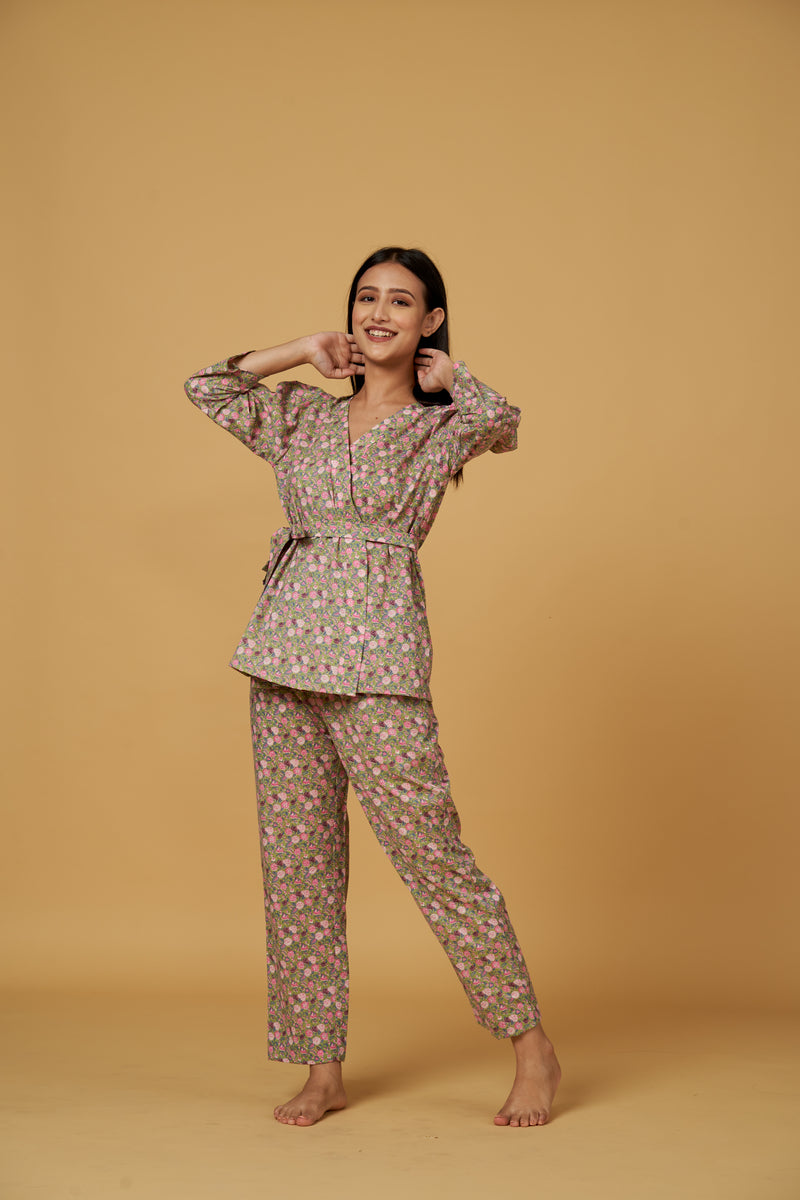 BLOSSOM CO-ORD SET (GREEN)