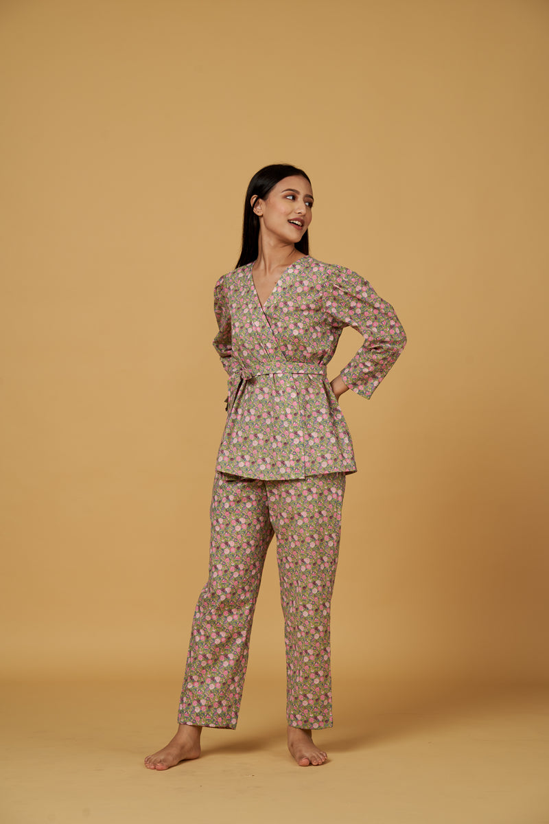 BLOSSOM CO-ORD SET (GREEN)
