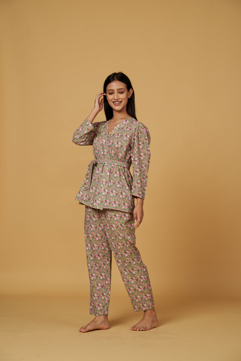 BLOSSOM CO-ORD SET (GREEN)