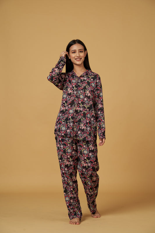 BLACK ROSE CO ORD SET