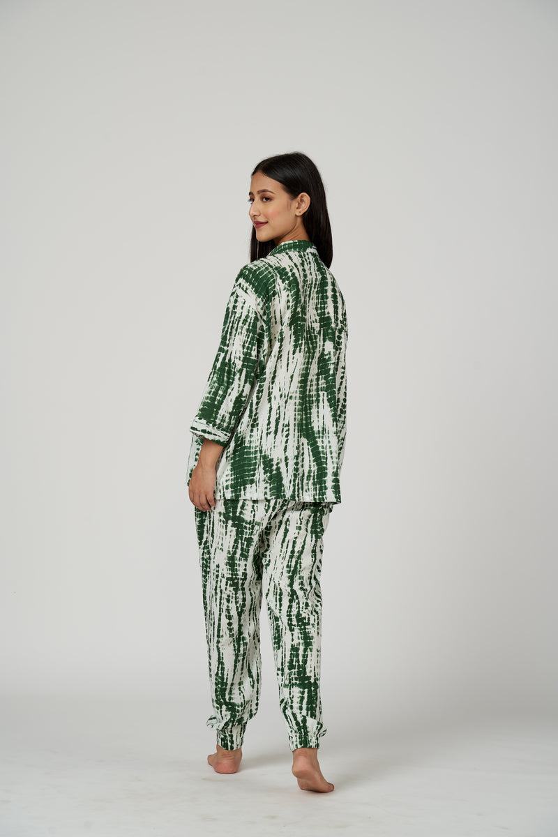 GREEN TIE & DYE CO ORD SET